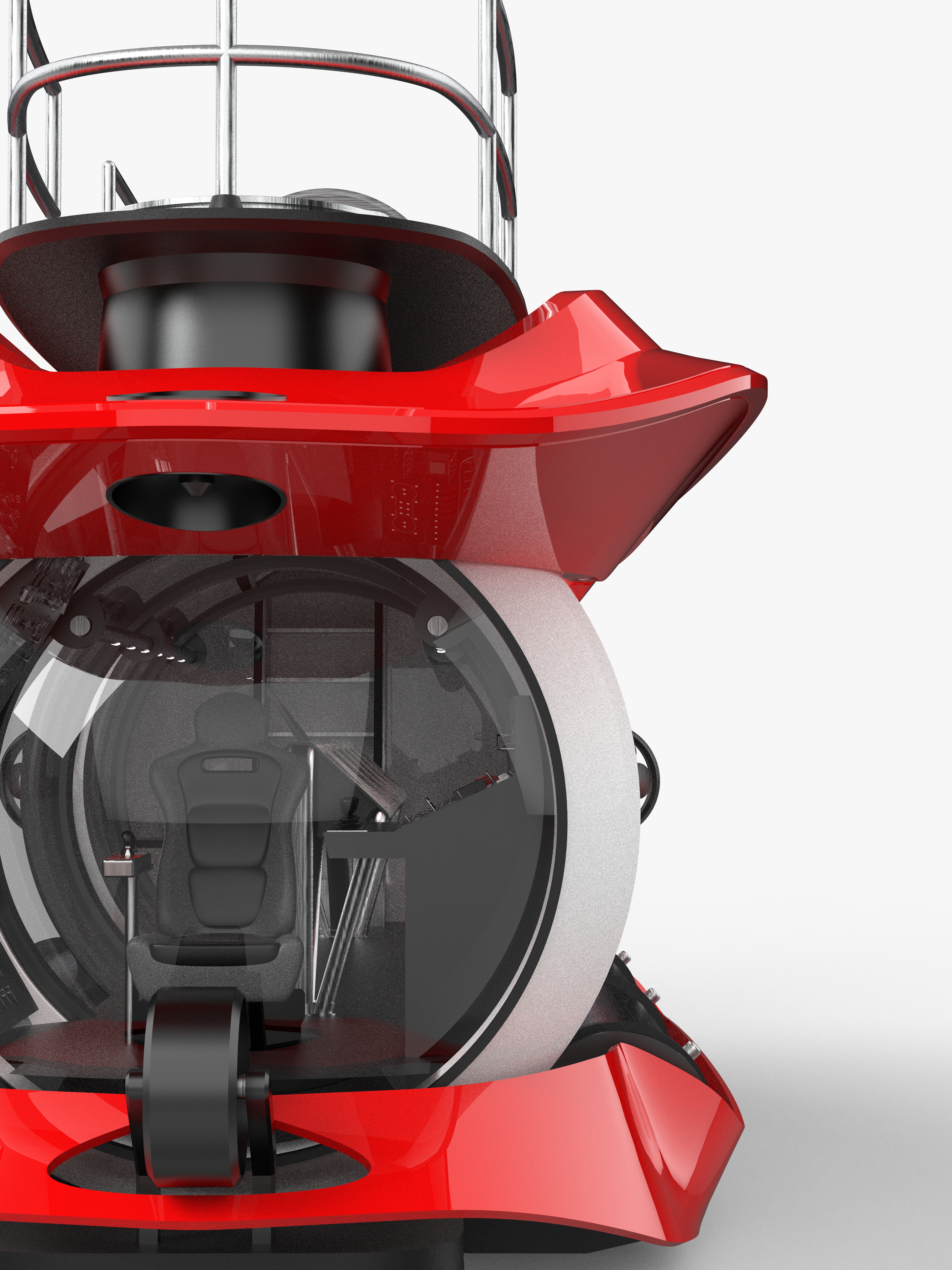 ClamPearl · maqueta física vista 3/4